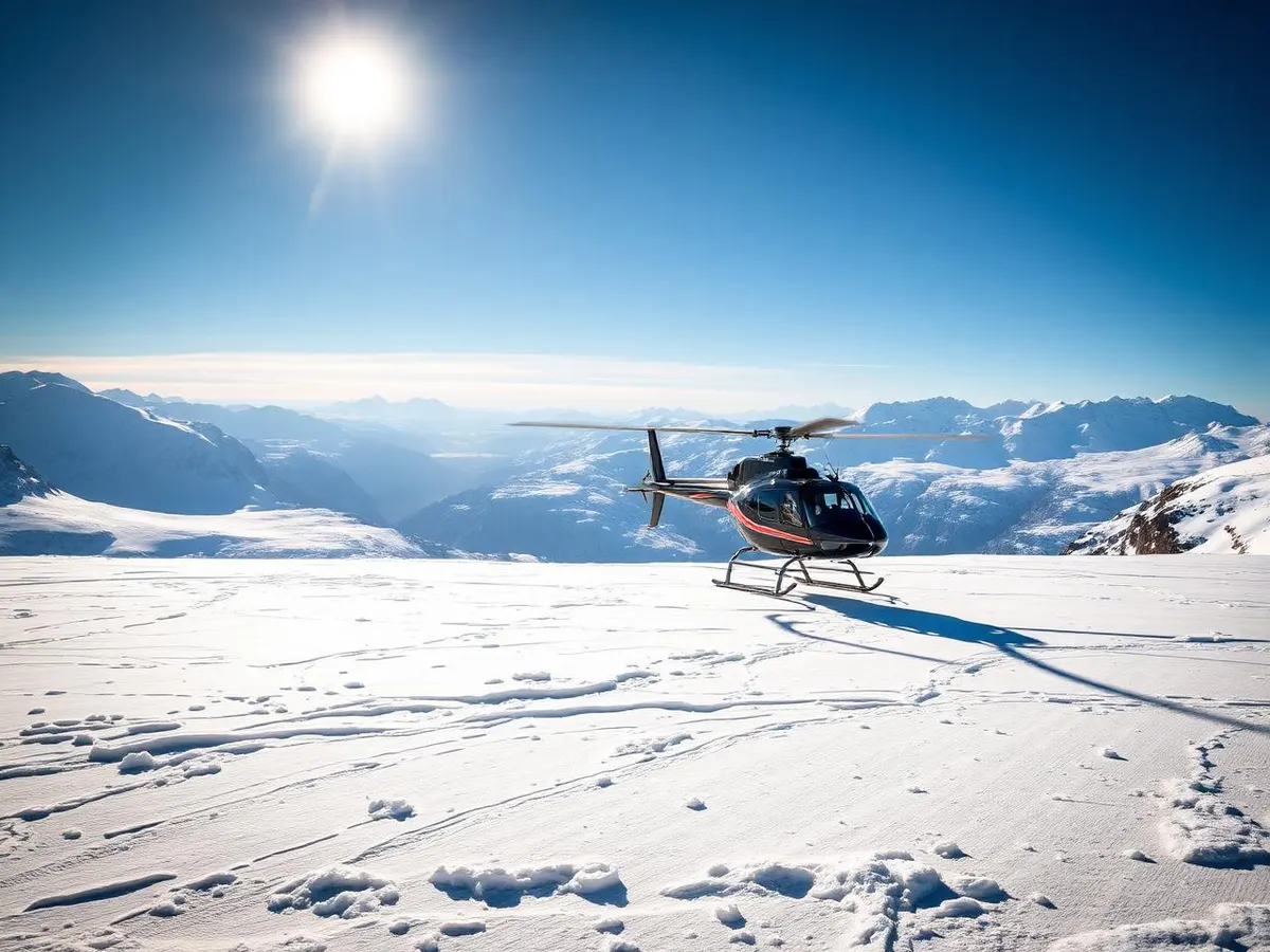 Helikopter in der Schweiz – Gletscherflüge & -landungen