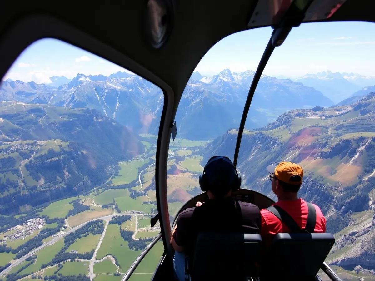 Illustrative image (AI-generated) Helicopter sightseeing flight "Matterhorn Standard", Wallis