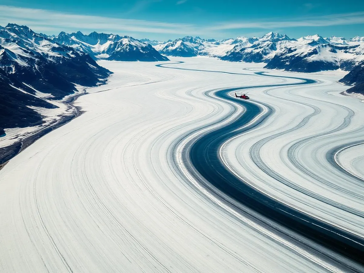 Immagine illustrativa (generata con IA) Elicottero – volo panoramico «Aletsch-Region», Wallis