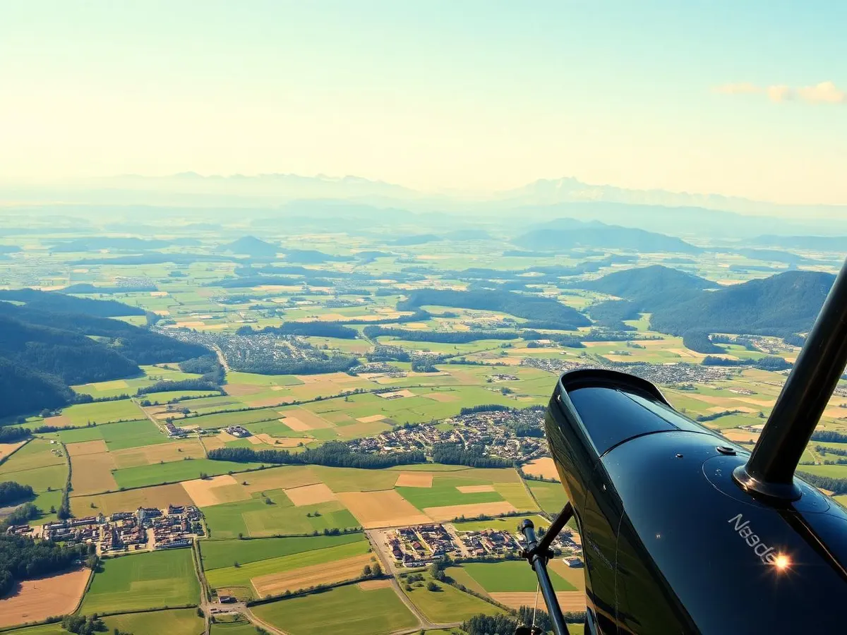 Immagine illustrativa (generata con IA) Elicottero – volo panoramico «Allgemeiner Rundflug», Zentralschweiz